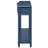 Antique Navy Console Table With Projecting Functional Drawers And Shelf Rectangular Storage Fixed Shelf, Blue-1665405357