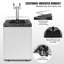 Beer Kegerator Draft Beer Dispenser Full Size Keg Refrigerator Dual Tap