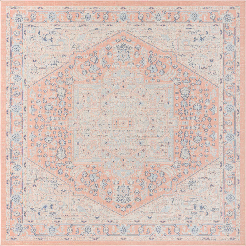 Marciel Oriental Indoor Rug, Square 8'