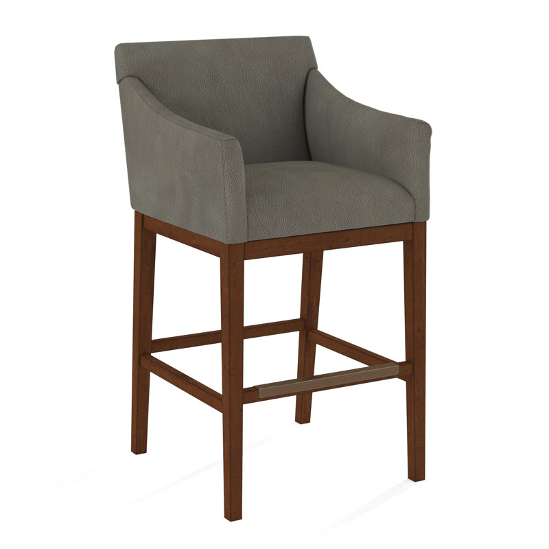 Upholstered Stool, Applause Porpoise, White
