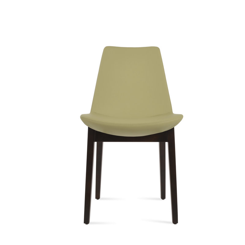 Eiffel Wood Dining Chair, Walnut, Green PPM