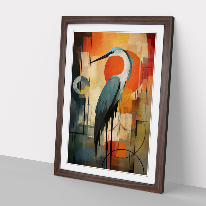 Heron Constructivism No.2 - Framed Print