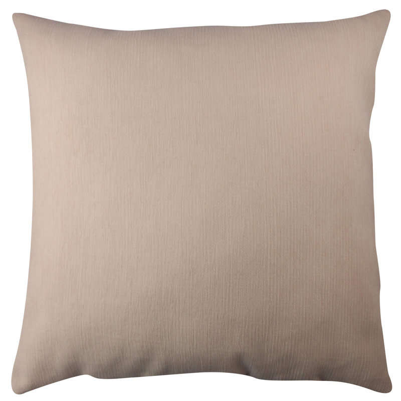 Housse et insert de coussin carré en mélange de coton Smithwick, Beige