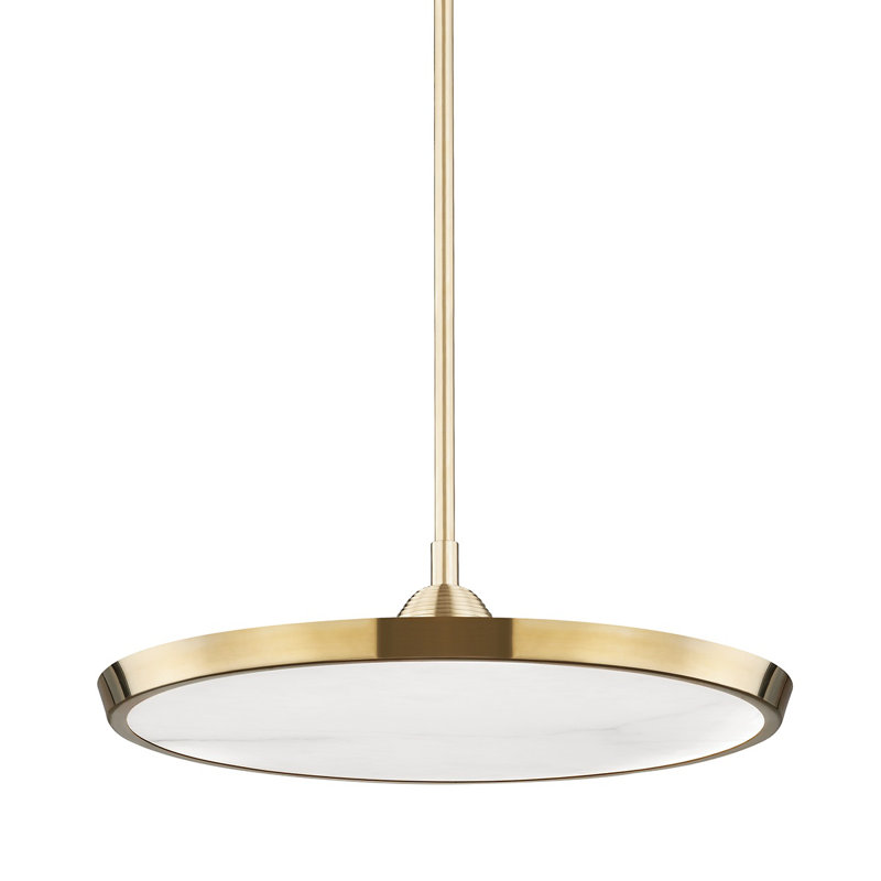 Draper 0 Light Pendant, Aged Brass