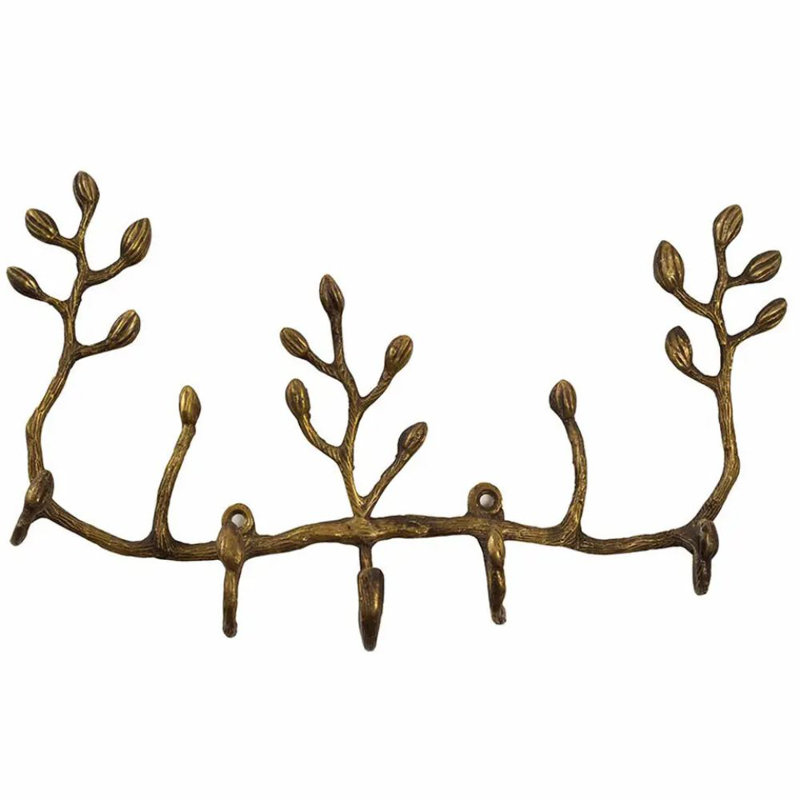 Antiqued Brass Twig Key Holder 1