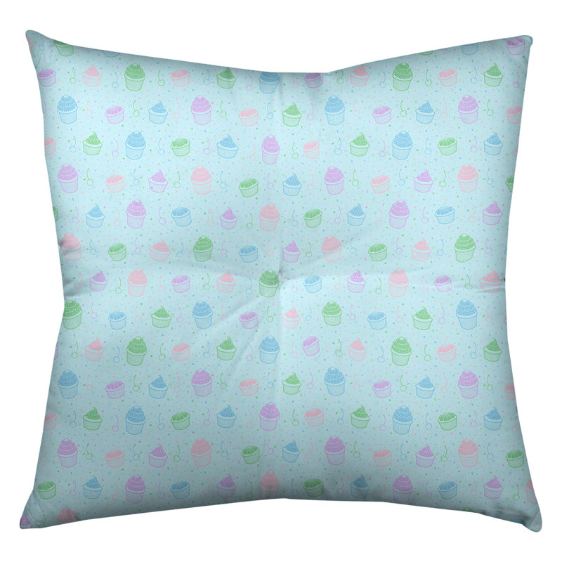 Coussin de sol Katelyn Elizabeth, 26 po x 26 po, Bleu