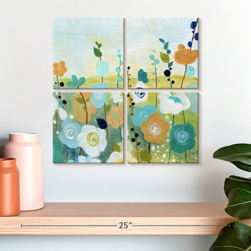 Champ de fleurs Matisse I, H 18 po x l 18 po