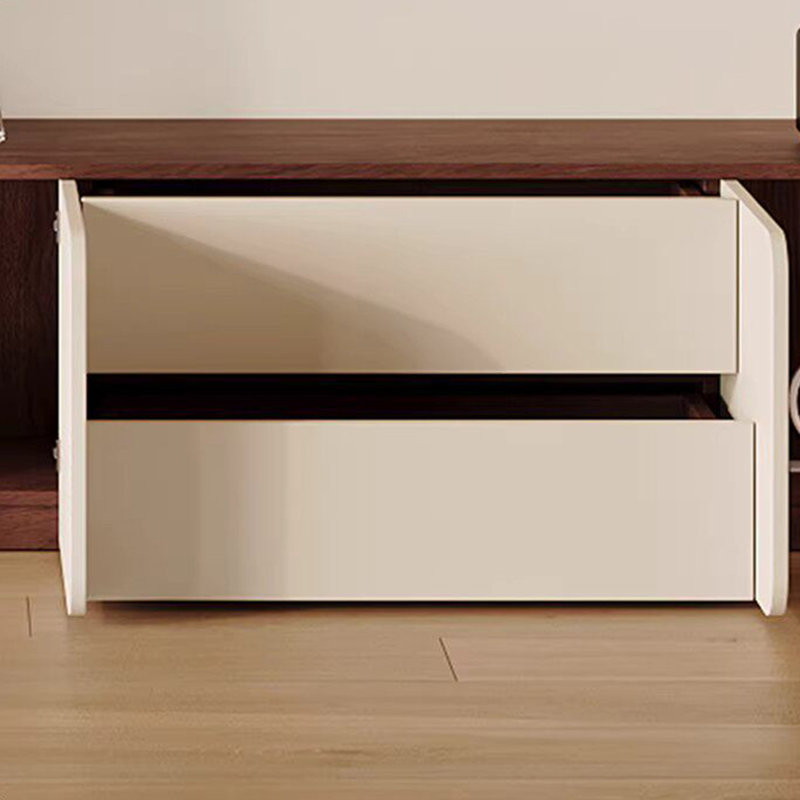 Meuble télé moderne en bois manufacturé beige, 94.49