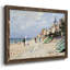 «Beach At Trouville» par Monet, reproduction d'art sur toile-96278540-96278546