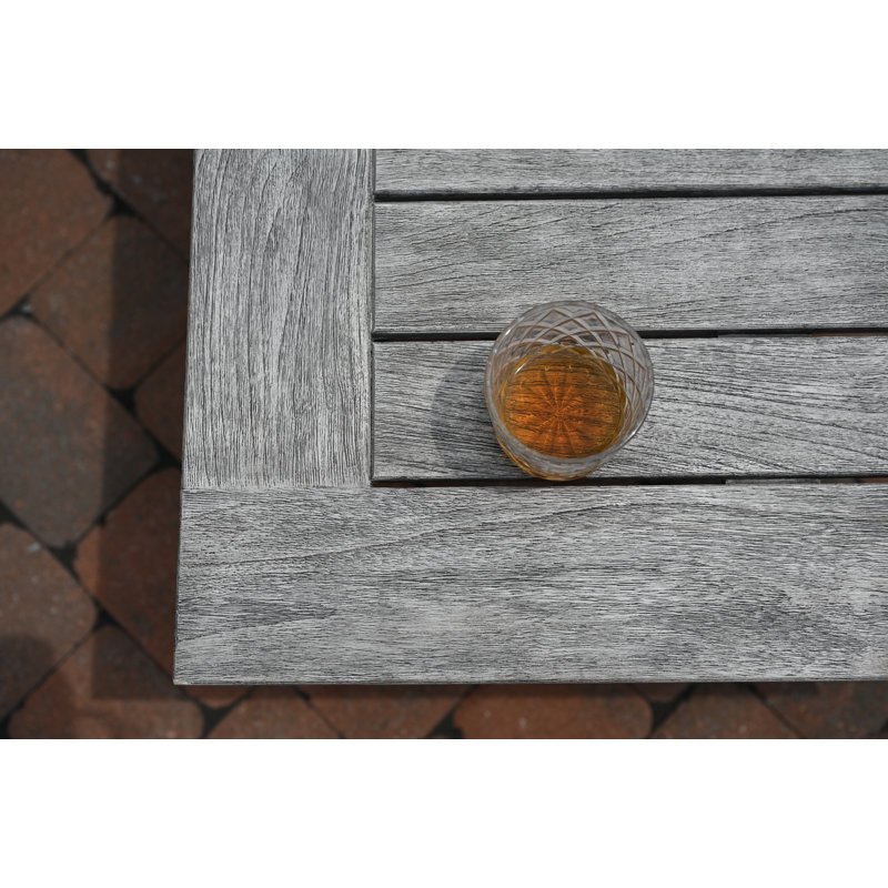 Shelburne 40" Outdoor Weathered Teak Rectangle Coffee Table
