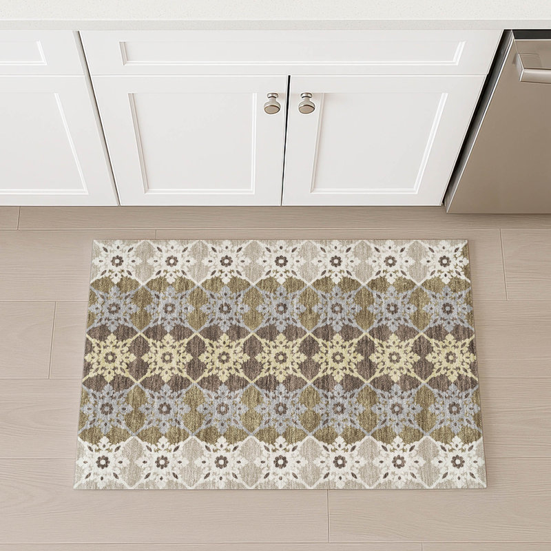 Machine Washable Indoor/Outdoor Chantille ACN2759 Americana Rug, 1'8" x 2'6", Brown