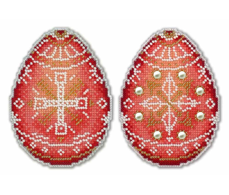 Oeuf de Pâques rouge P-169