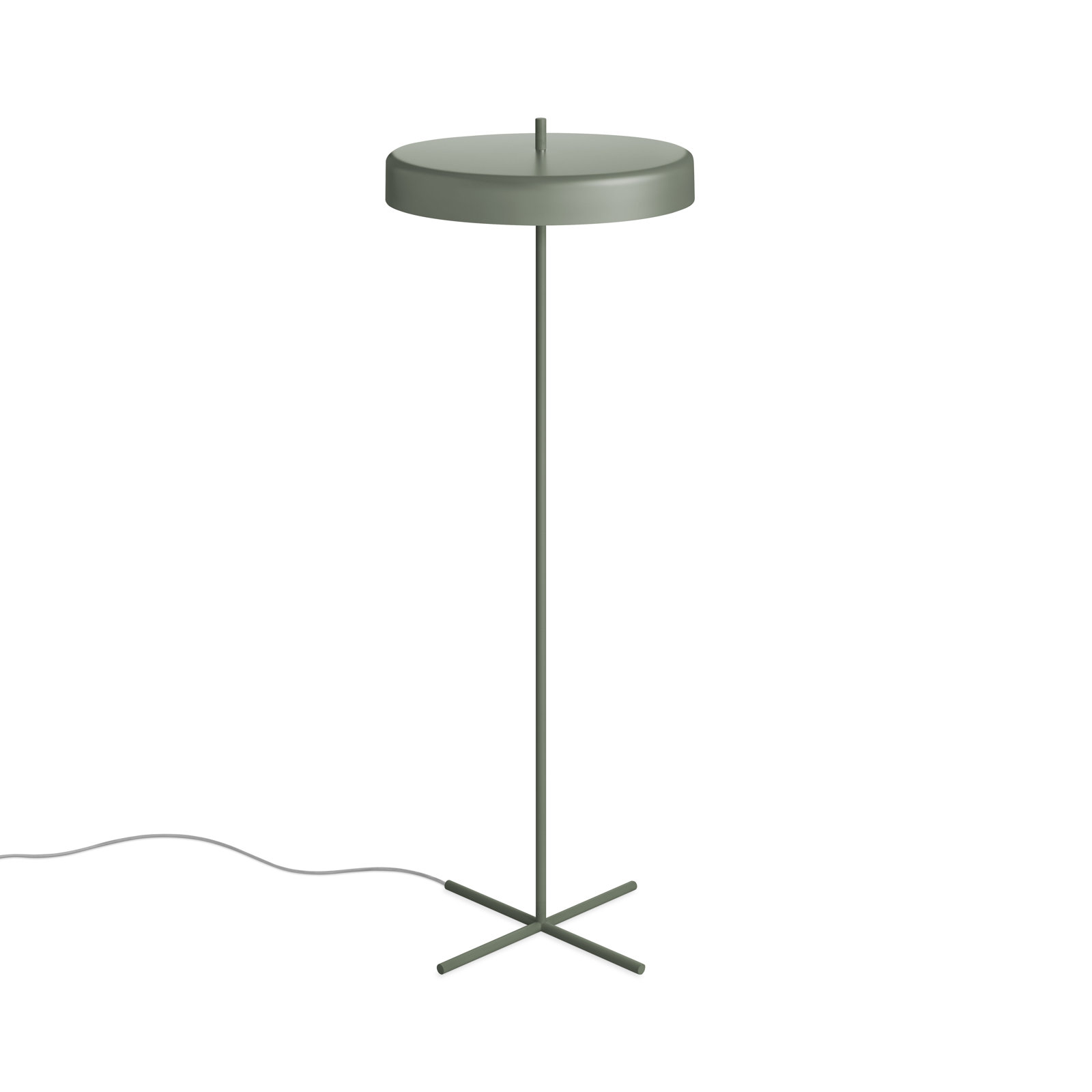 Bobber 57'' Dimmable LED Floor Lamp, Gray Green