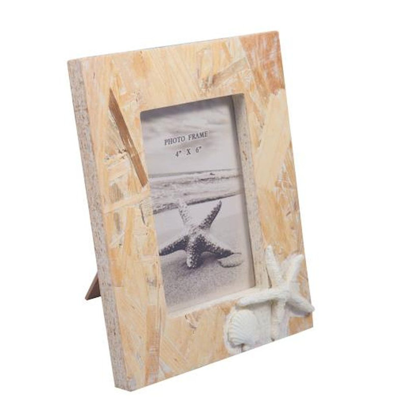 Cadre en bois brun de 4 po x 6 po Coombs