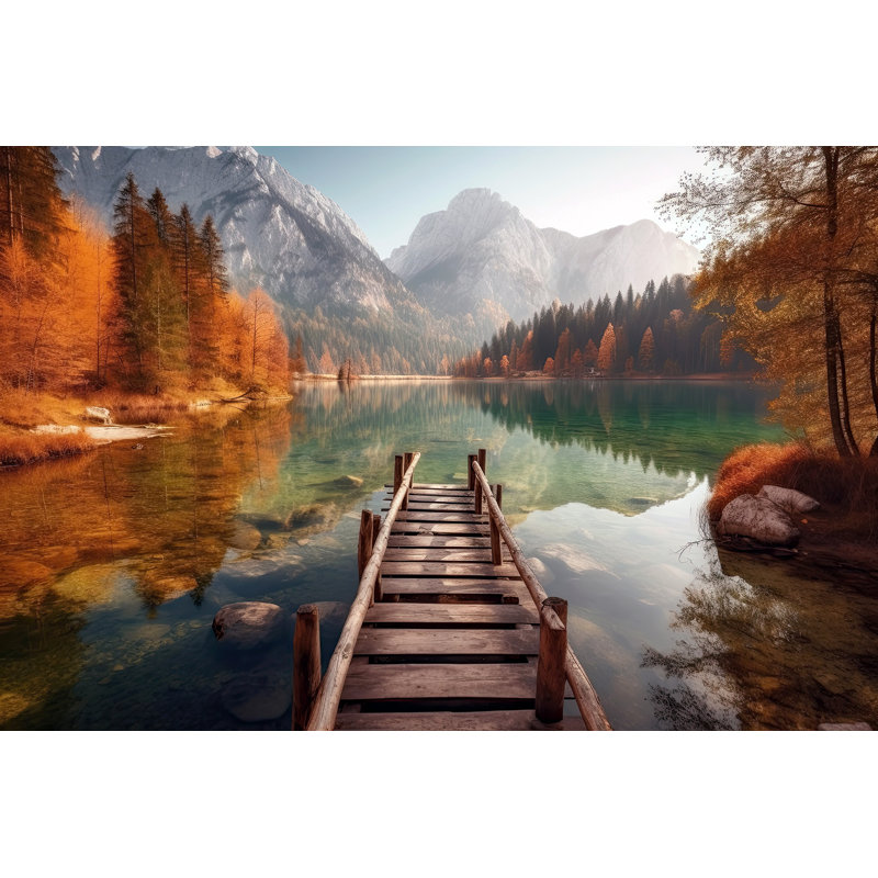 Art mural sur toile Pathway to Still Waters, H 24 po x l 36 po