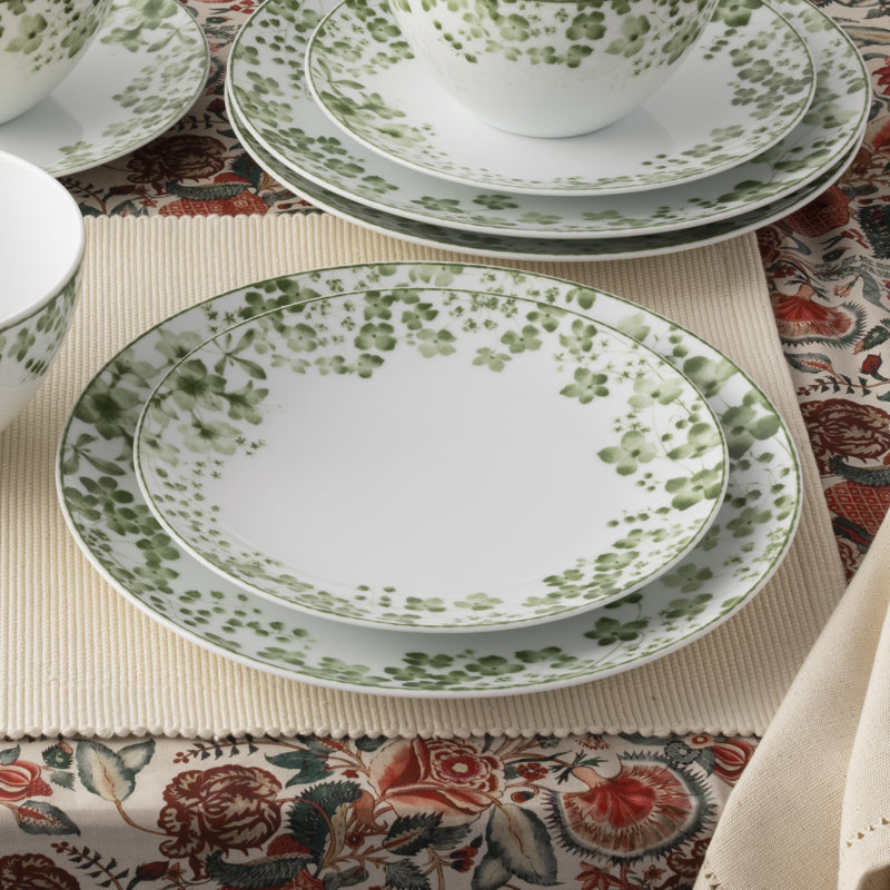Noritake Bloomington Road Salad Plates, 8-1/4", Green