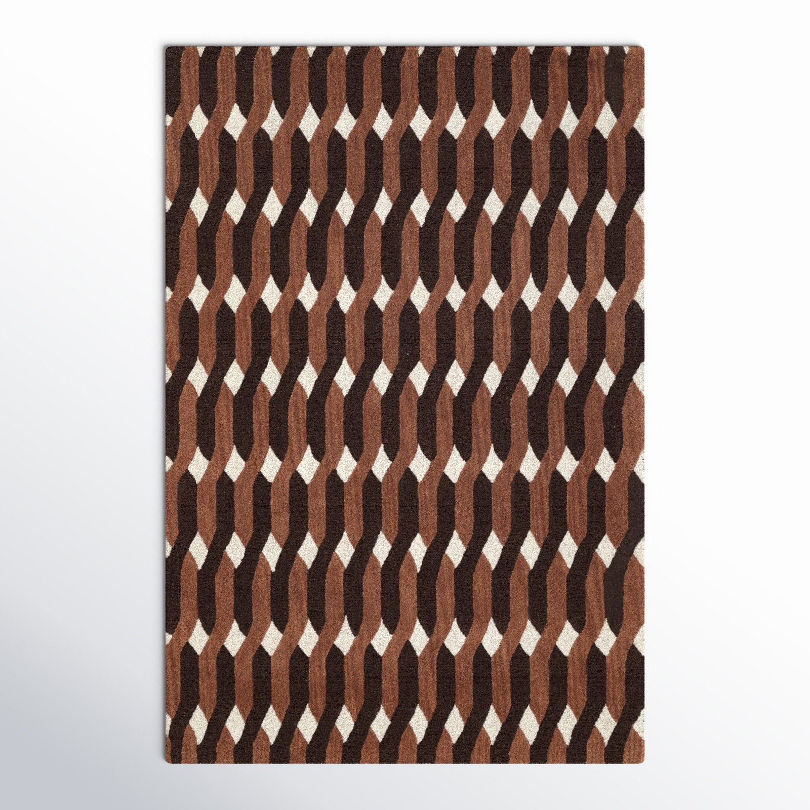 Woodcliff Hand-Tufted Geometric Rug, Rectangle 5' x 8'