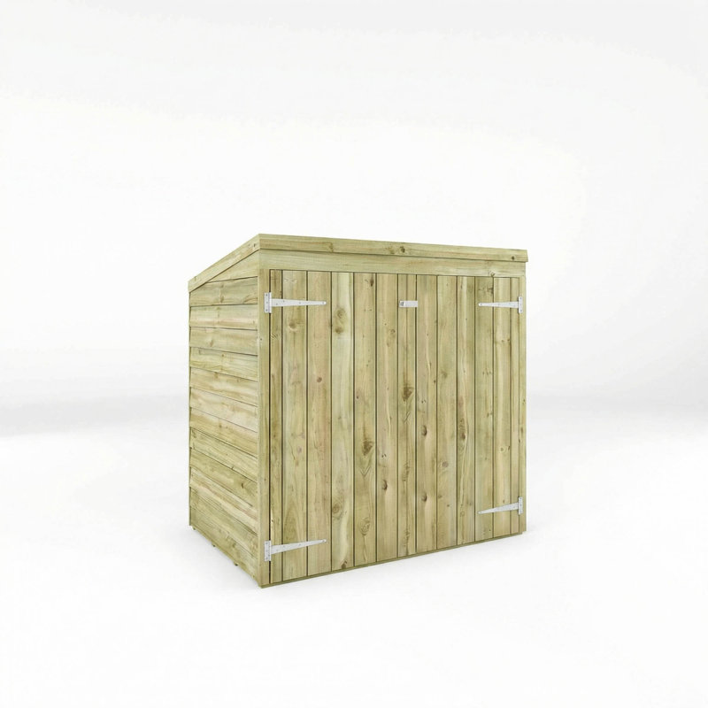 Mercia 3 x 5ft Overlap Pent Mower Store, No