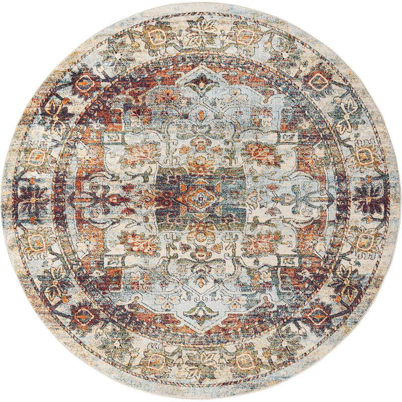 Mekalah Oriental Indoor Rug, Round 7'10"