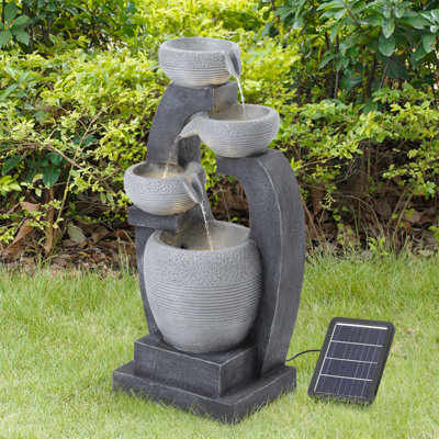 Outdoor Cascade Fountain with Lights