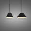 Luminaire suspendu Jaz à DEL pour utilisation intérieure / extérieure, abat-jour conique, sélectionnable par 5 téléviseurs, intensité variable-1781253898-1781253897