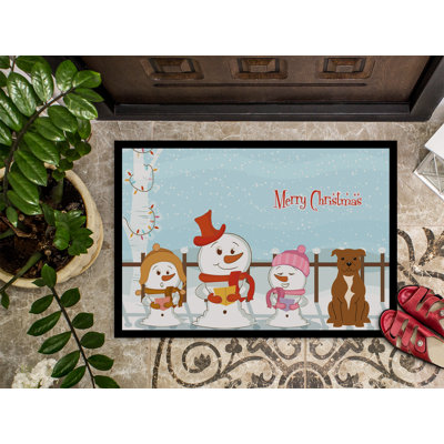 Tapis de porte extérieur en toile de jute et terrier Bullord