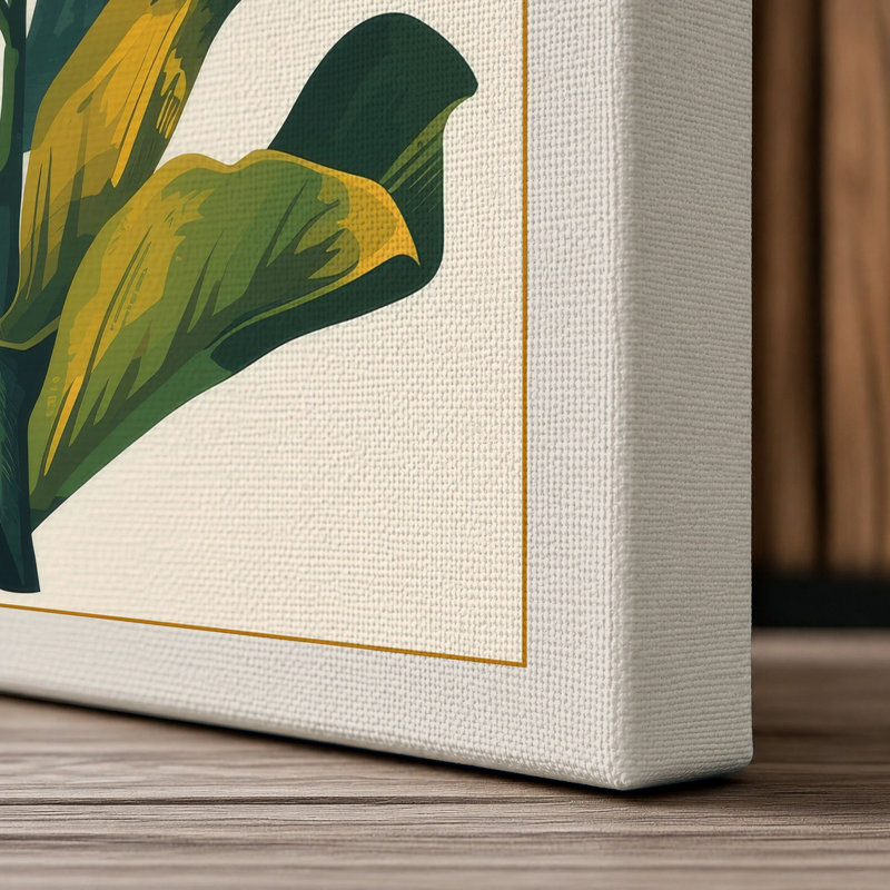 Red Lily Specimen Botanical - Wrapped Canvas, 36x24 - 91.4 x 61.0 cm, Cream Border