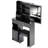 Small Size Left Drawer Desktop Vanity Table + Cushioned Stool, Extra Large Sliding Mirror, Multi Layer, High Capacity Storage Fashionable Dresser, Suitable For Small Space, EPA,GCC,UL Certificate-489521137