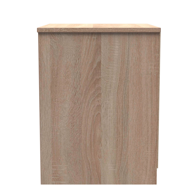 Las Vegas 45cm W Manufactured Wood Bedside Table, Bardolino Oak
