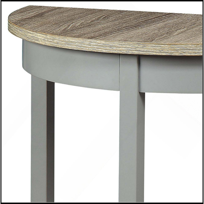 Justino Natural Oak & Gray Finish Console Table