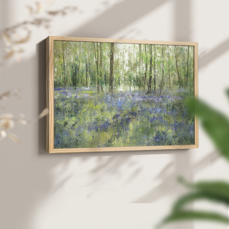 LAVENDER HILL - Reproduction encadrée - Restickable, Naturel, H 11 po x l 14 po