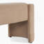 Élégant et simple banc de repose-pieds en forme de chameau clair