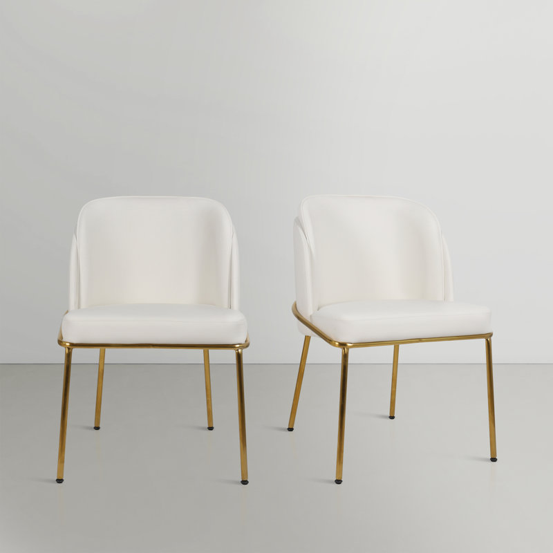 Jagger Side Chair, White Vegan Leather