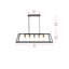 Luminaire suspendu linéaire à 5 lumières pour îlot de cuisine Barraza-227137274-157984357