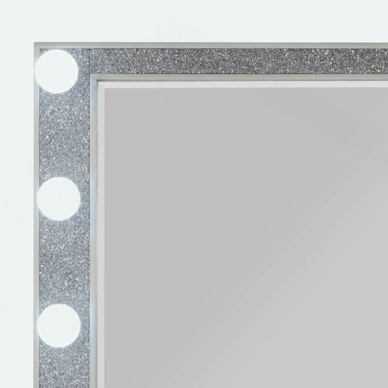 Miroir avec finition miroir et champagne