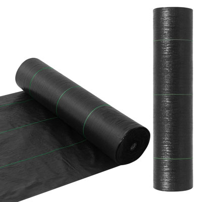 SET OF 2 Heavy Duty Weed Barrier Landscape Fabric for Outdoor Gardens, Non Woven Weed Blockr Fabric - Garden Landscaping Fabric Roll - Weed Control Fabric in Rolls 3X50FT
