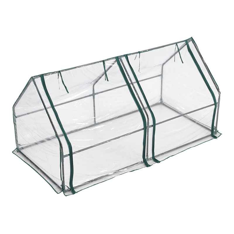 Metal Hobby Greenhouse with Window Opening