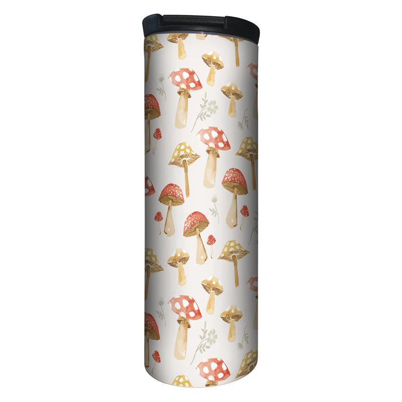 17 oz. Highland Home Verre en acier inoxydable avec couvercle