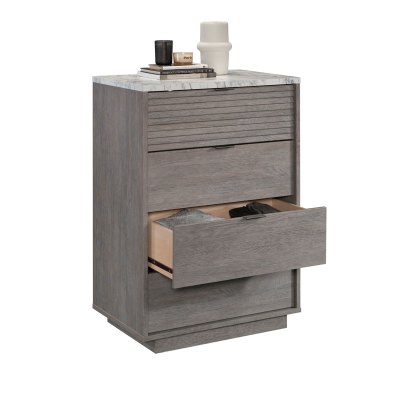 East Rock Contemporary 4-Drawer Bedroom Chest