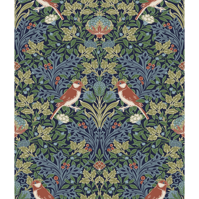 Papier peint adhésif Garden, Bleu
