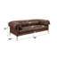 Jaron Mocha Top Grain Leather Sofa