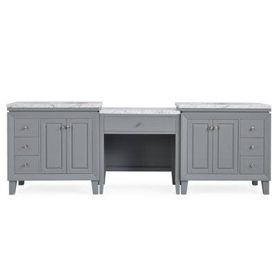 Comptoir de meuble-lavabo double 103 po
