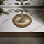 Rhythm Metal Oval Undermount Bathroom Sink-393051624