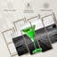 «Cocktail Pop Green Martini», ensemble de 4 reproductions sur toile par SodaPopArt-93058148