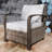 Outdoor Patio Wicker Chair with Cushions-102316191