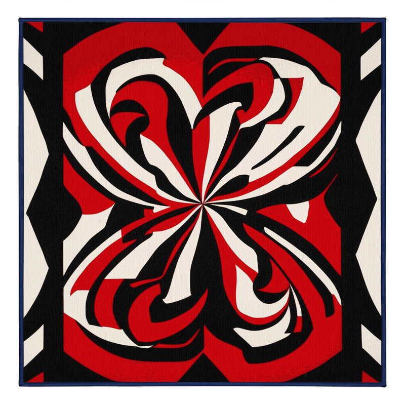 Cosmic Ember Rug, Square 4'