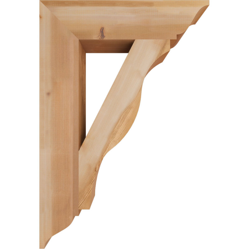 Support traditionnel Funston, H 38 po x l 5,5 po x P 26 po, Cèdre rouge de l'Ouest, Lisse