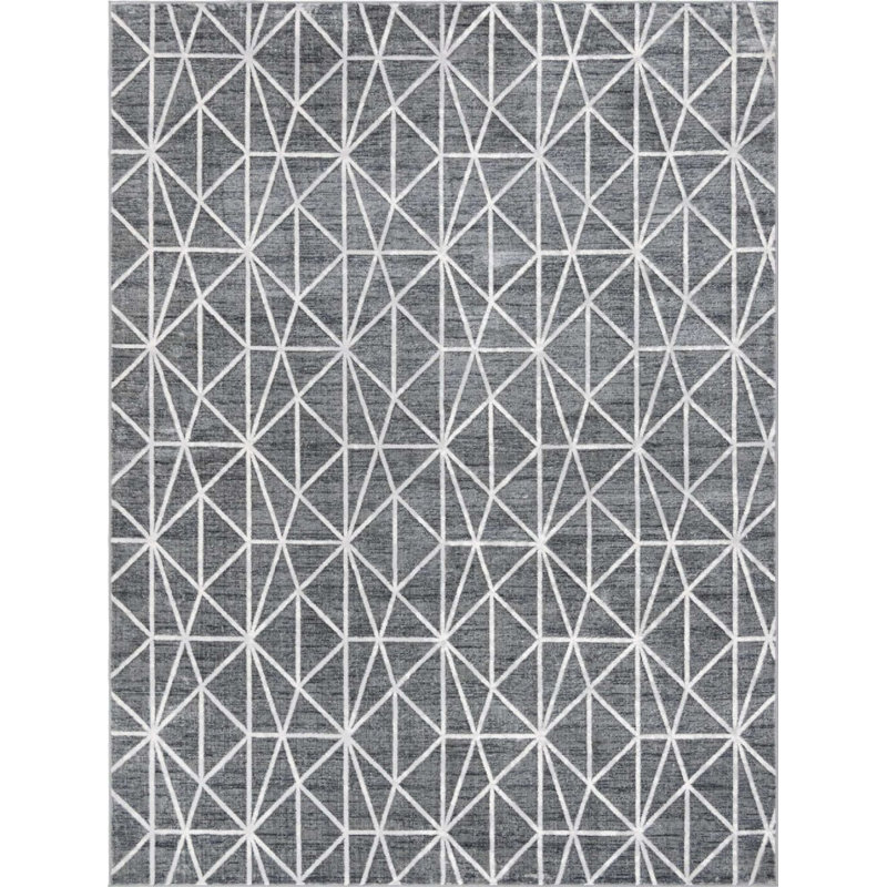 Clidy Abstract Indoor Rug, Rectangle 9' x 12'