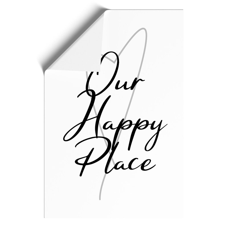 Our Happy Place - Frameless Print, 59cm H x 42cm W x 0.1cm D