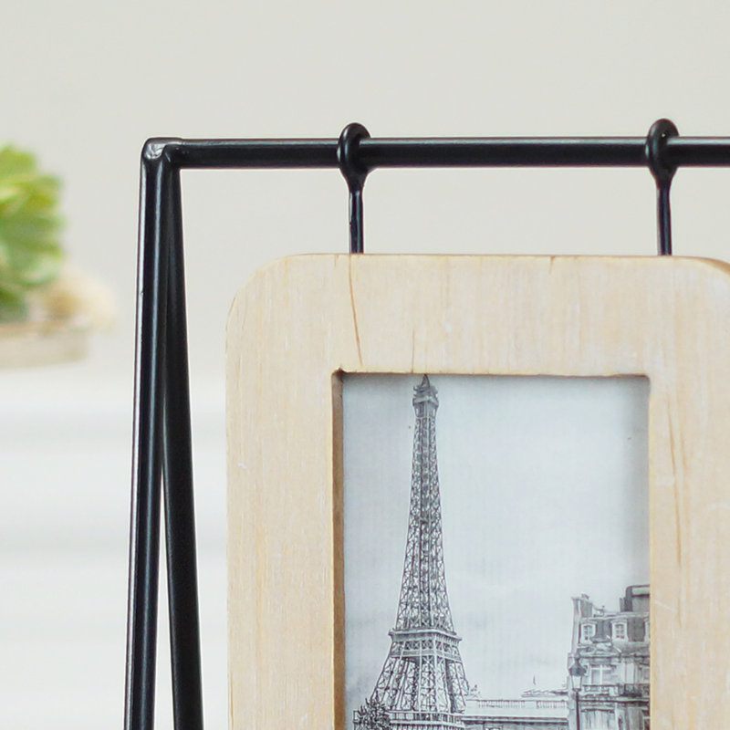 VIP Wood 13 in. Brown 4x6 Photo Frame